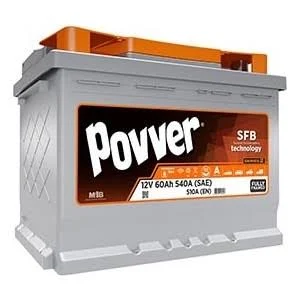 12 VOLT 60 AMPER POVVER AKÜ 